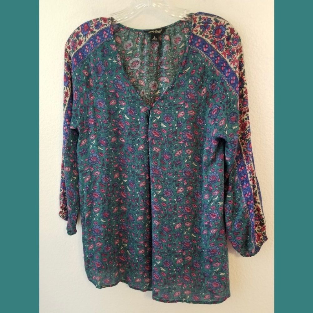 Lucky Brand floral blouse